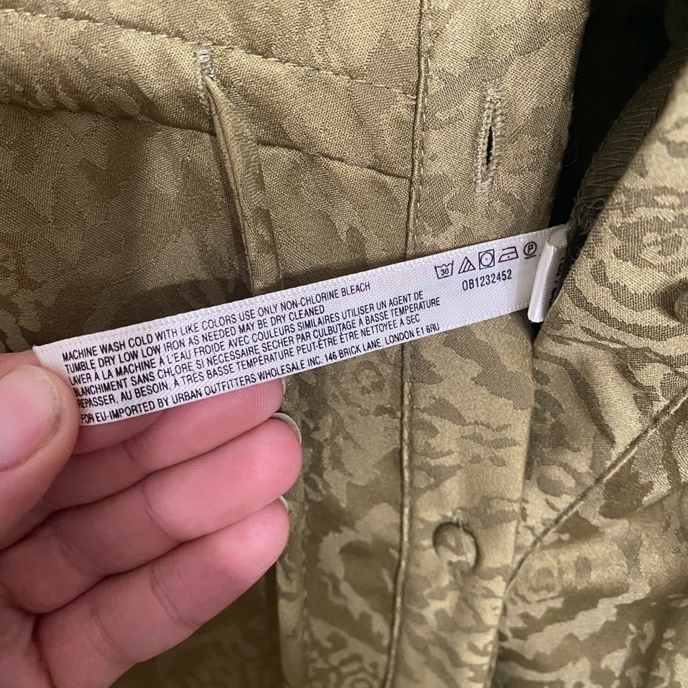 Urban Outfitters Out From Under Jayce Jacquard Jumpsuit - Moss Green - Picture 6 of 10